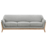 Vaughn 3-piece Fabric Upholstered Flared Arm Sofa Set Grey by Coaster at Eve Furniture