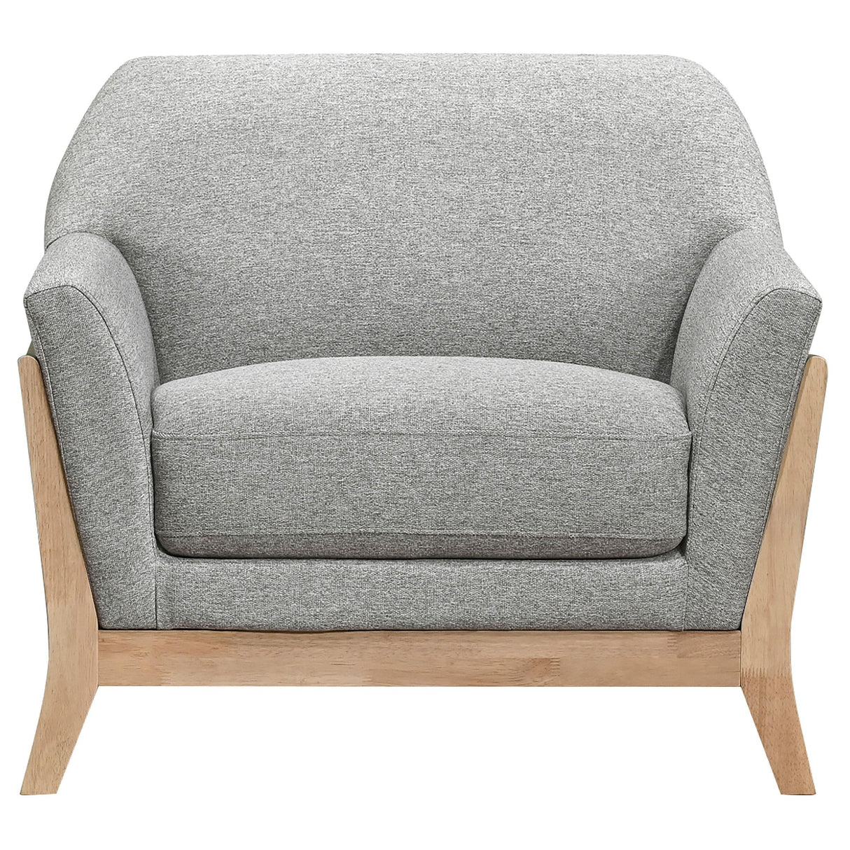 Vaughn 3-piece Fabric Upholstered Flared Arm Sofa Set Grey by Coaster at Eve Furniture