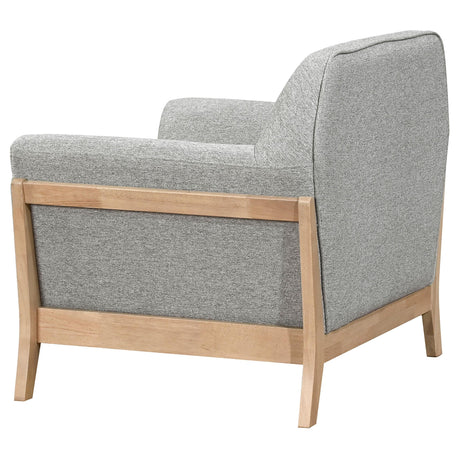 Vaughn 3-piece Fabric Upholstered Flared Arm Sofa Set Grey by Coaster at Eve Furniture