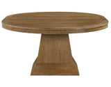 Vaughn 5-Piece Dining Room Set with Annie Barrel Chocolate Velvet Chairs by Steve Silver at Eve Furniture