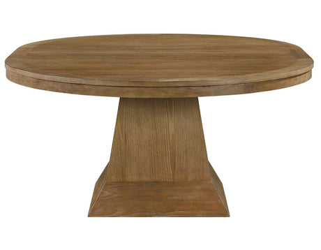 Vaughn 5-Piece Dining Room Set with Annie Barrel Chocolate Velvet Chairs by Steve Silver at Eve Furniture