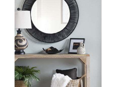 Vaughn Black Medium Charger by Crestview at Eve Furniture