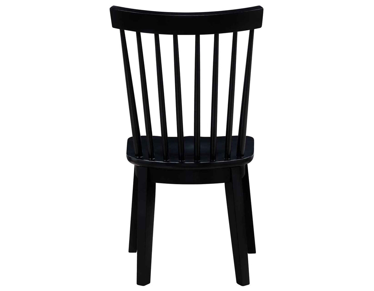 Vaughn Black Modern Windsor Side Chair, Set of 2 by Steve Silver at Eve Furniture