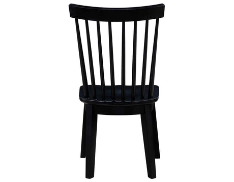 Vaughn Black Modern Windsor Side Chair, Set of 2 by Steve Silver at Eve Furniture