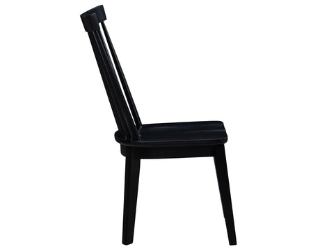Vaughn Black Modern Windsor Side Chair, Set of 2 by Steve Silver at Eve Furniture
