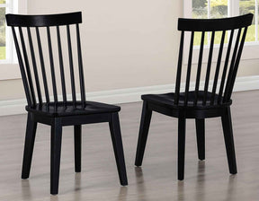 Vaughn Black Modern Windsor Side Chair, Set of 2 by Steve Silver at Eve Furniture