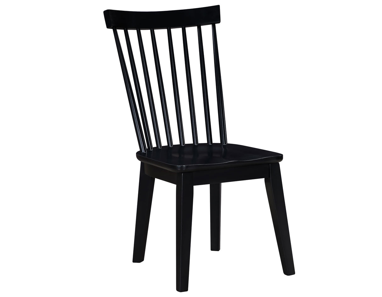 Vaughn Coffee/Black 5-Piece 60-96″ w/2-18 Leaves Dining Set by Steve Silver at Eve Furniture