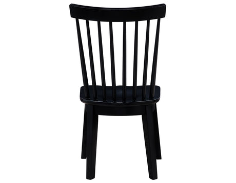 Vaughn Driftwood/Black 5-Piece 60-96″ w/2-18 Leaves Dining Set by Steve Silver at Eve Furniture