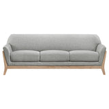 Vaughn 3-piece Fabric Upholstered Flared Arm Sofa Set Grey by Coaster at Eve Furniture