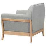 Vaughn Gray Fabric Upholstered Flared Arm Accent Chair by Coaster at Eve Furniture