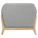 Vaughn Gray Fabric Upholstered Flared Arm Accent Chair by Coaster at Eve Furniture