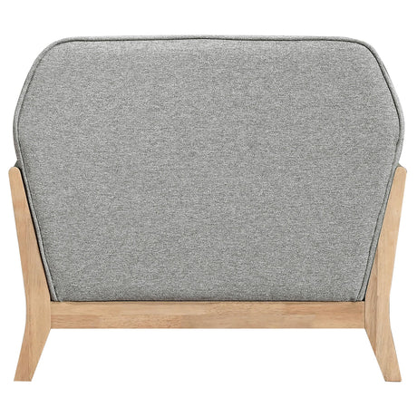 Vaughn Gray Fabric Upholstered Flared Arm Accent Chair by Coaster at Eve Furniture