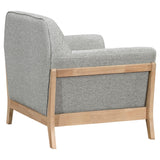 Vaughn Gray Fabric Upholstered Flared Arm Accent Chair by Coaster at Eve Furniture