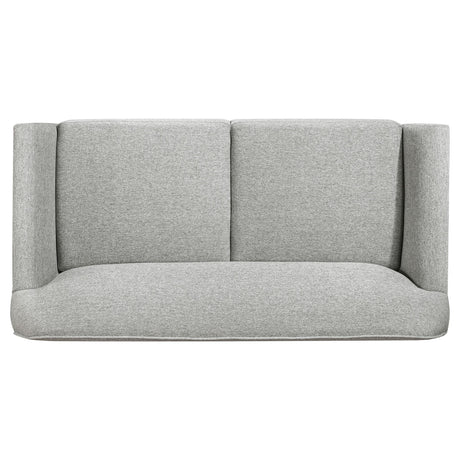 Vaughn Gray Fabric Upholstered Flared Arm Loveseat by Coaster at Eve Furniture