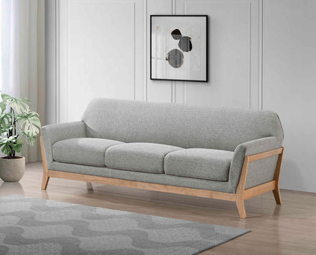 Vaughn Gray Fabric Upholstered Flared Arm Sofa by Coaster at Eve Furniture