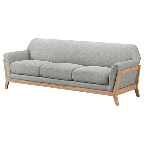 Vaughn Gray Fabric Upholstered Flared Arm Sofa by Coaster at Eve Furniture