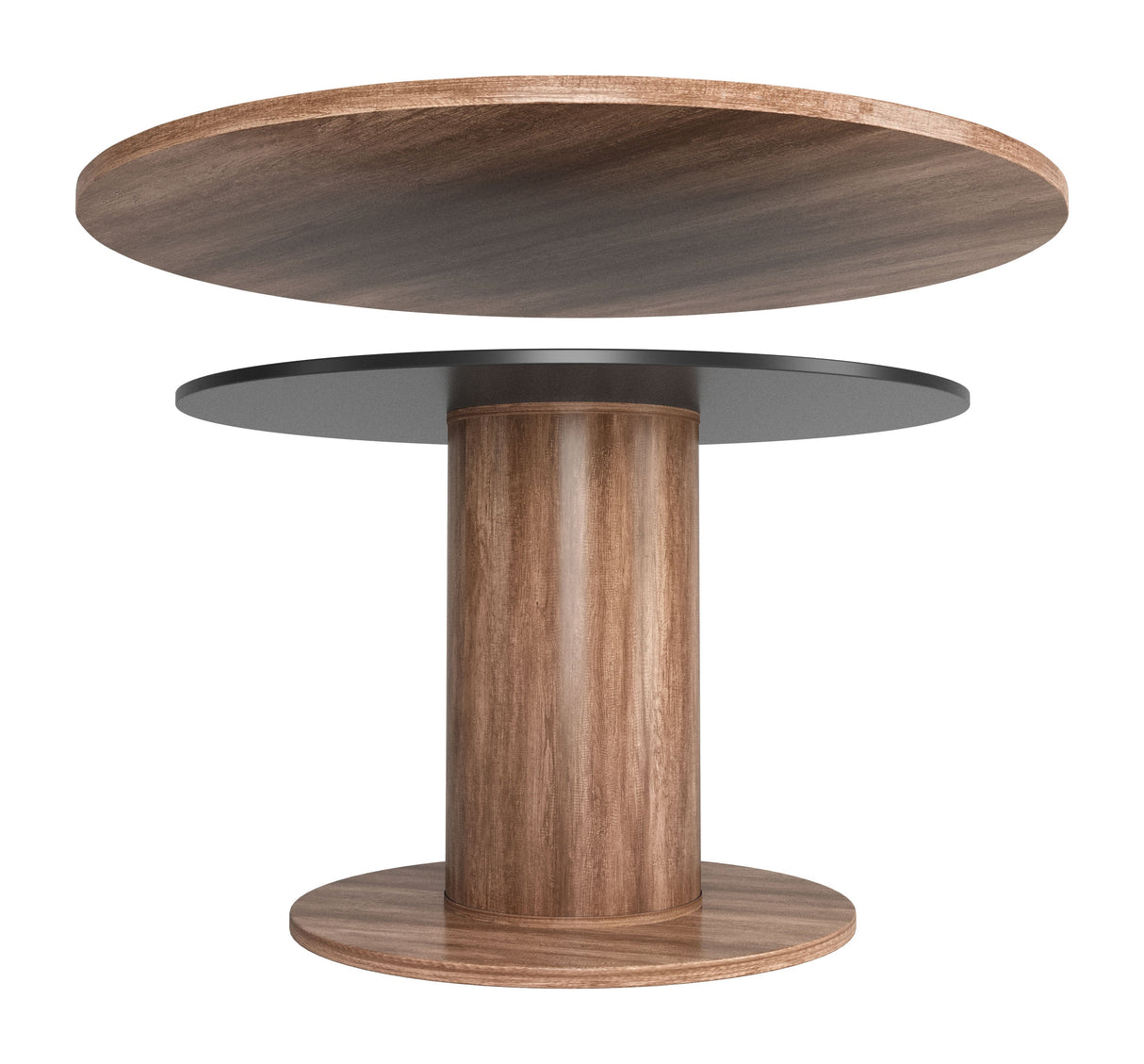 Vault Brown 2 in 1 Table by Zuomod at Eve Furniture