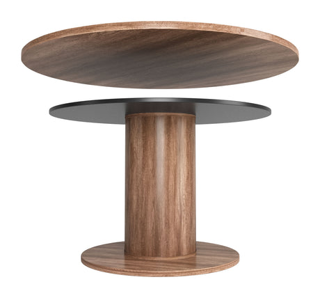 Vault Brown 2 in 1 Table by Zuomod at Eve Furniture