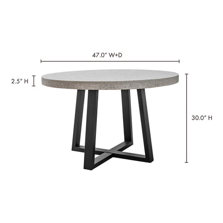 Vault White Dining Table by MOES at Eve Furniture