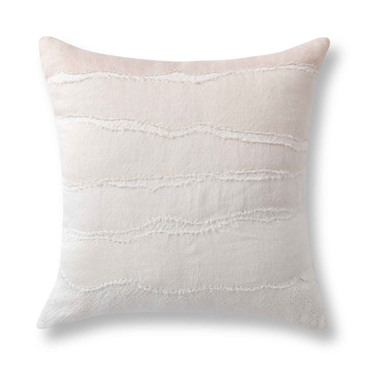 VC Bikram Ivory/Natural 22x22 Throw Pillow (Set of 2) by Classic Home at Eve Furniture