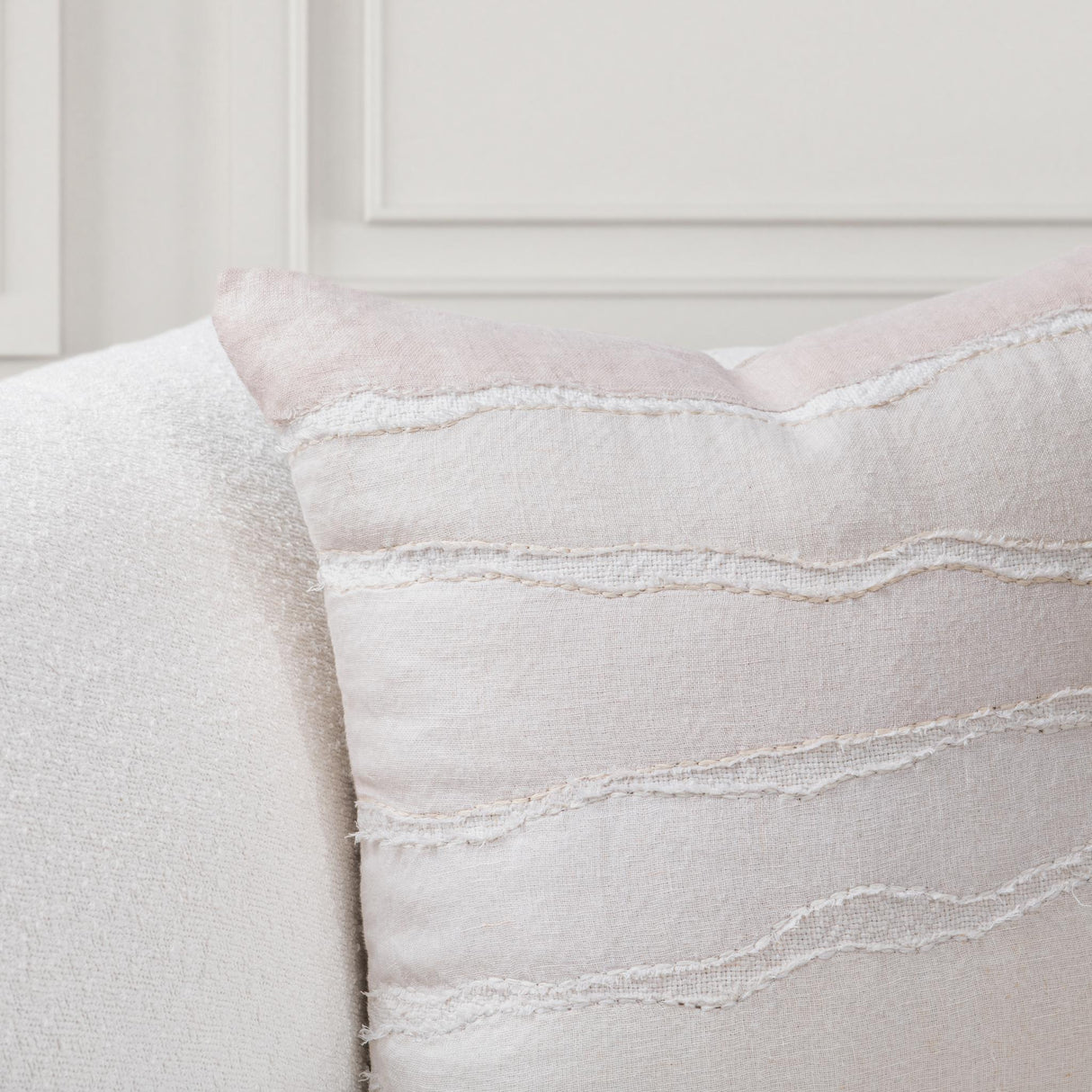VC Bikram Ivory/Natural 22x22 Throw Pillow (Set of 2) by Classic Home at Eve Furniture