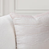 VC Bikram Ivory/Natural 22x22 Throw Pillow (Set of 2) by Classic Home at Eve Furniture