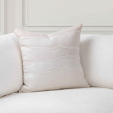 VC Bikram Ivory/Natural 22x22 Throw Pillow (Set of 2) by Classic Home at Eve Furniture