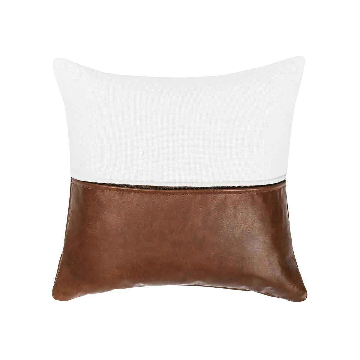 VC Canyon Ivory/Kona Brown 20x20 Throw Pillow (Set of 2) by Classic Home at Eve Furniture