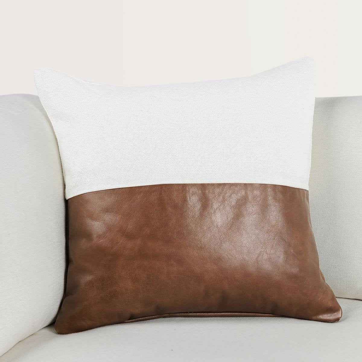 VC Canyon Ivory/Kona Brown 20x20 Throw Pillow (Set of 2) by Classic Home at Eve Furniture