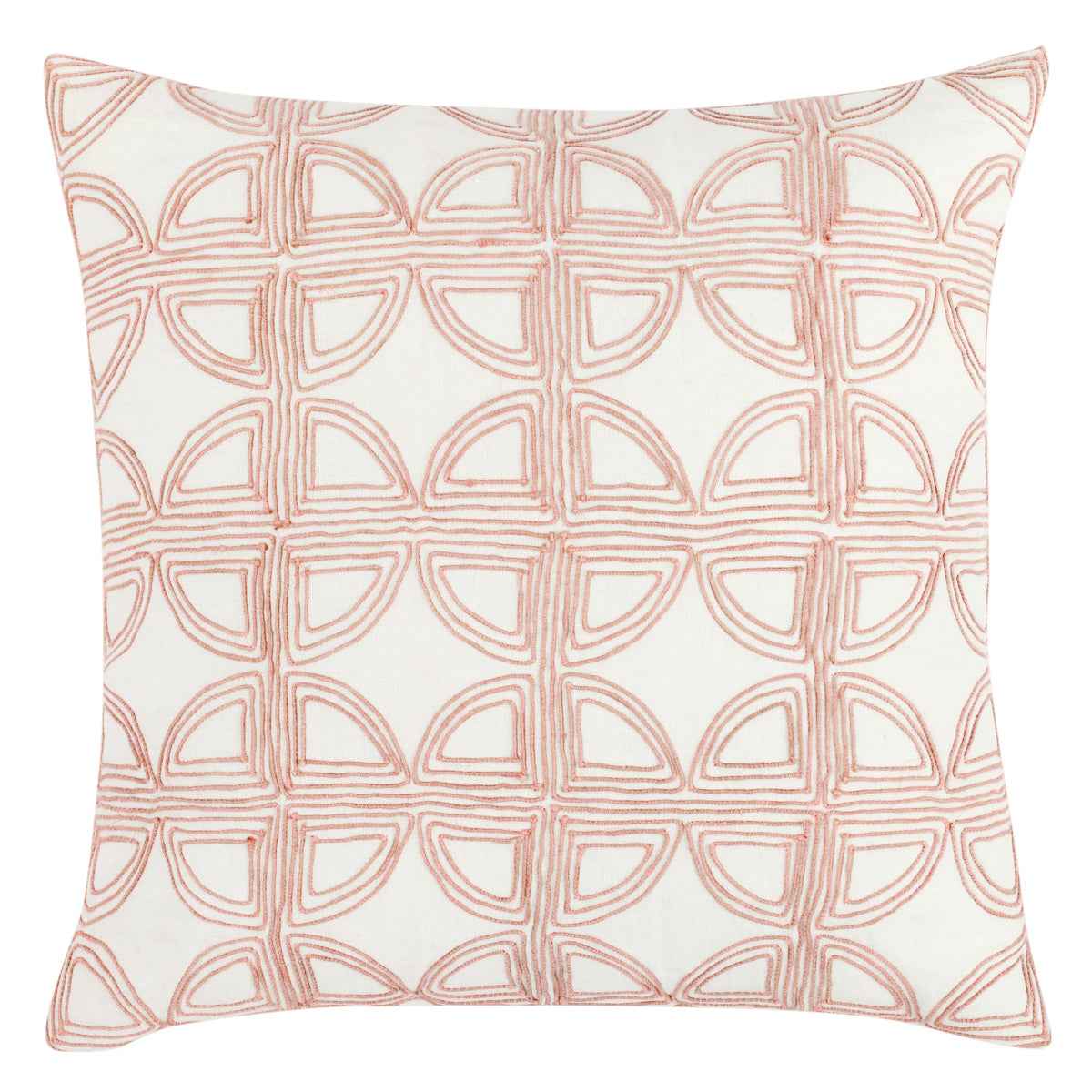 VC Elea Ivory/Blush 22x22 Throw Pillow (Set of 2) by Classic Home at Eve Furniture