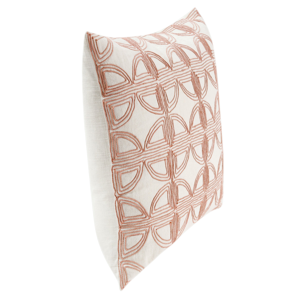 VC Elea Ivory/Blush 22x22 Throw Pillow (Set of 2) by Classic Home at Eve Furniture