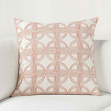 VC Elea Ivory/Blush 22x22 Throw Pillow (Set of 2) by Classic Home at Eve Furniture