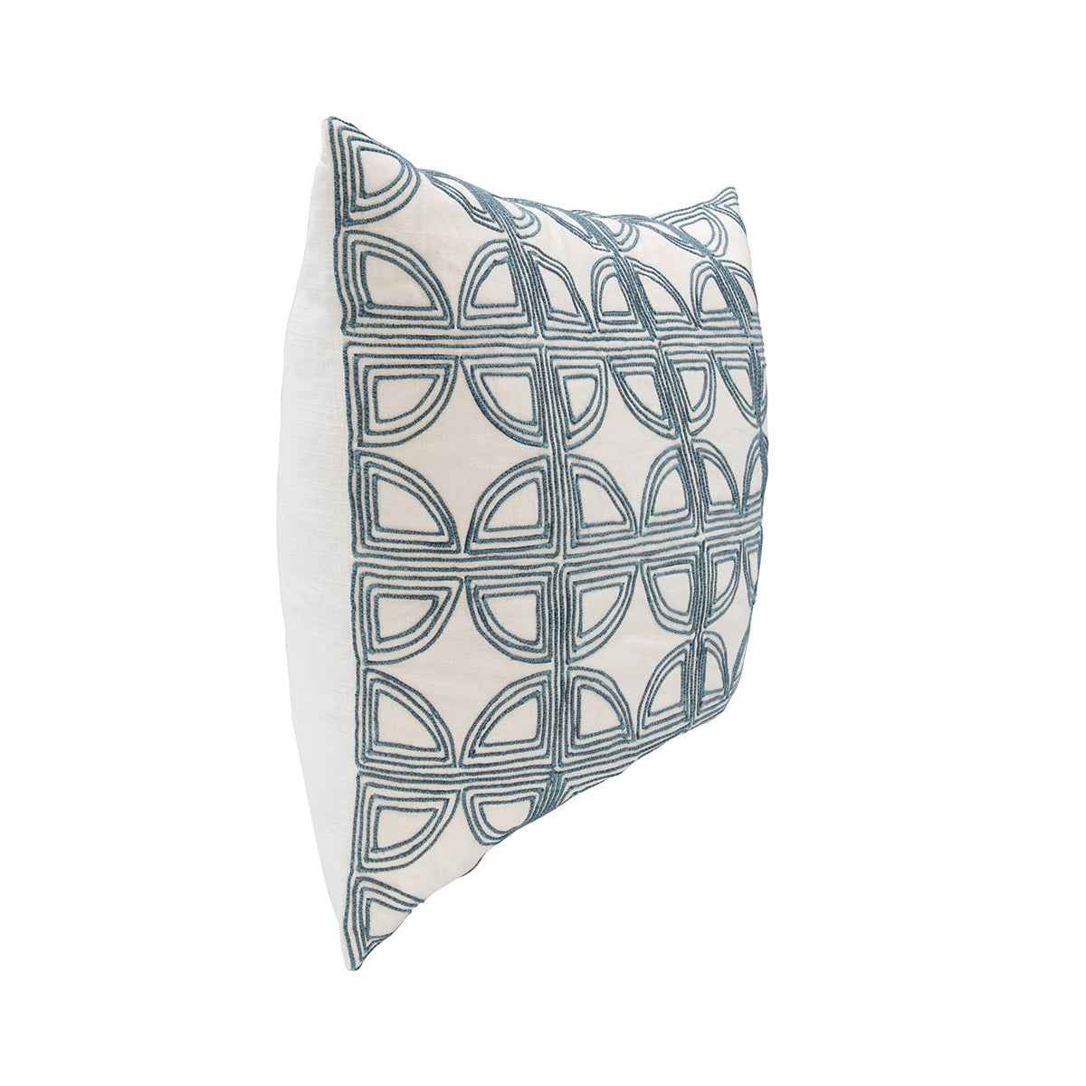 VC Elea Ivory/Navy 22x22 Throw Pillow (Set of 2) by Classic Home at Eve Furniture