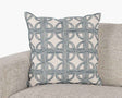 VC Elea Ivory/Navy 22x22 Throw Pillow (Set of 2) by Classic Home at Eve Furniture