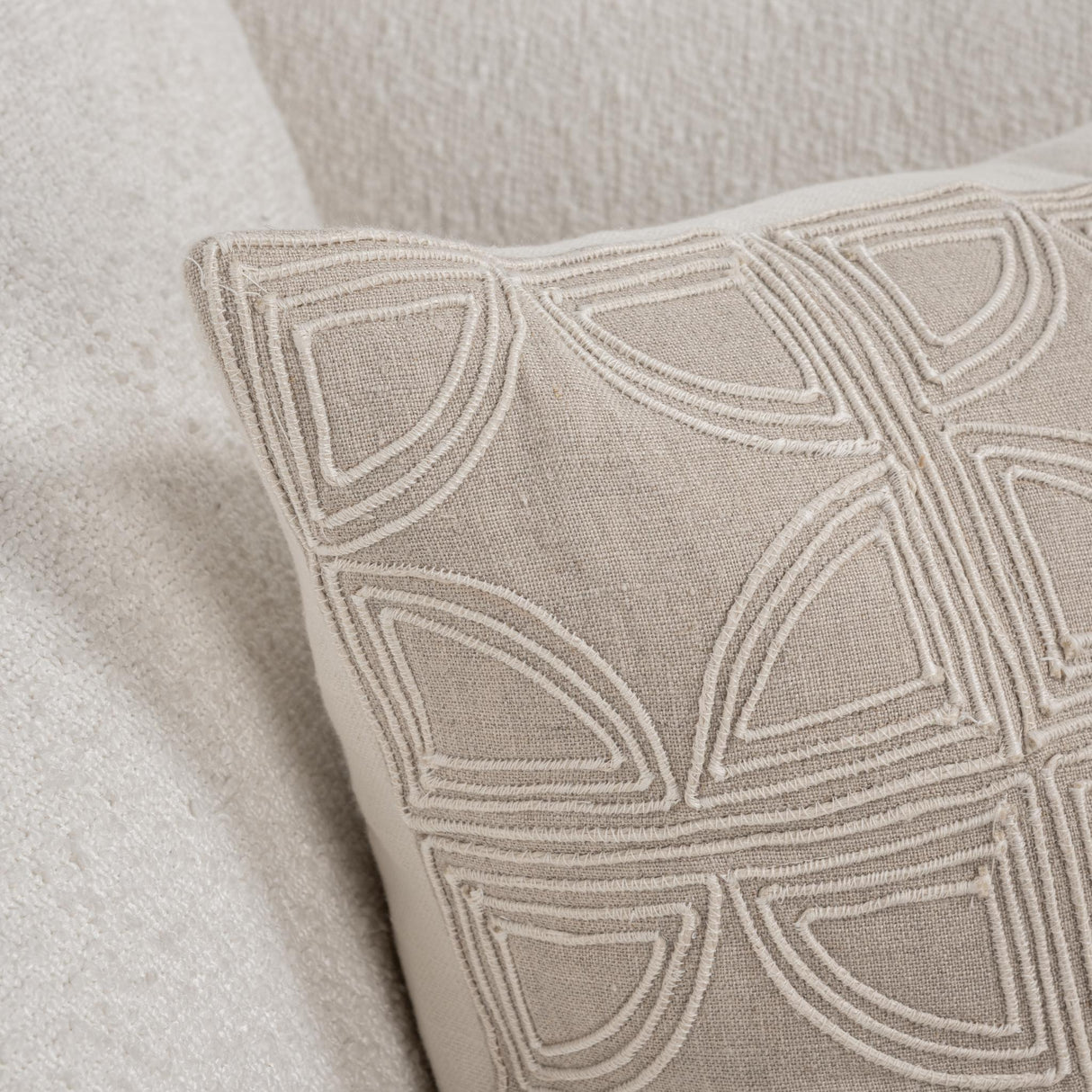 VC Elea Natural 22x22 Throw Pillow (Set of 2) by Classic Home at Eve Furniture