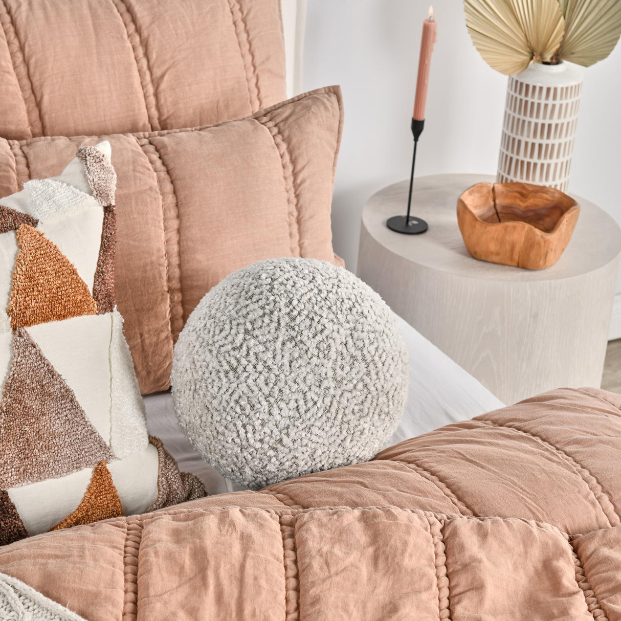 VC Ivory/Natural Maris Multiple Sizes Throw Pillow (Set of 2) by Classic Home at Eve Furniture