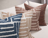 VC Mateo Azul Blue 22X22 Throw Pillow (Set of 2) by Classic Home at Eve Furniture