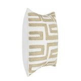 VC Mateo Metallic Gold/Ivory 22X22 Throw Pillow (Set of 2) by Classic Home at Eve Furniture