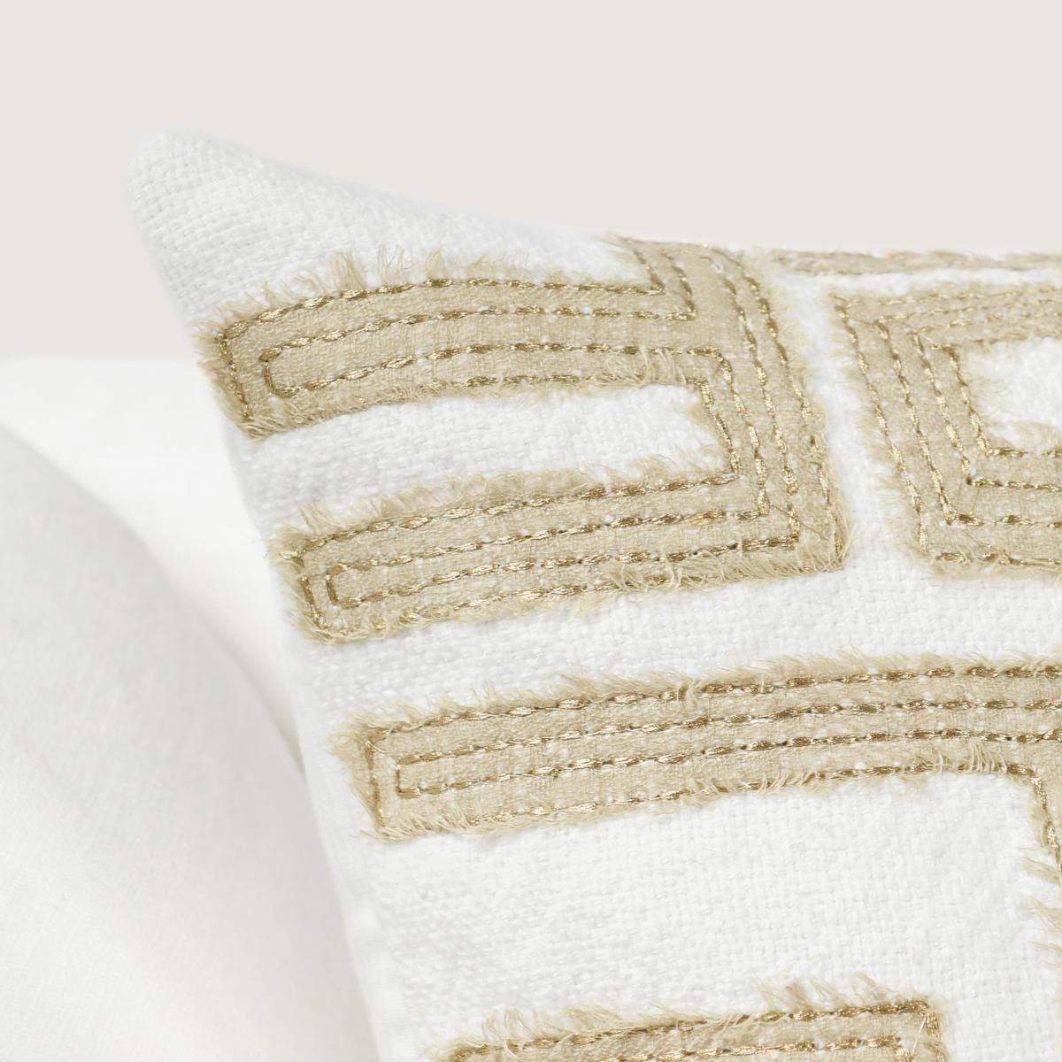 VC Mateo Metallic Gold/Ivory 22X22 Throw Pillow (Set of 2) by Classic Home at Eve Furniture