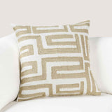VC Mateo Metallic Gold/Ivory 22X22 Throw Pillow (Set of 2) by Classic Home at Eve Furniture