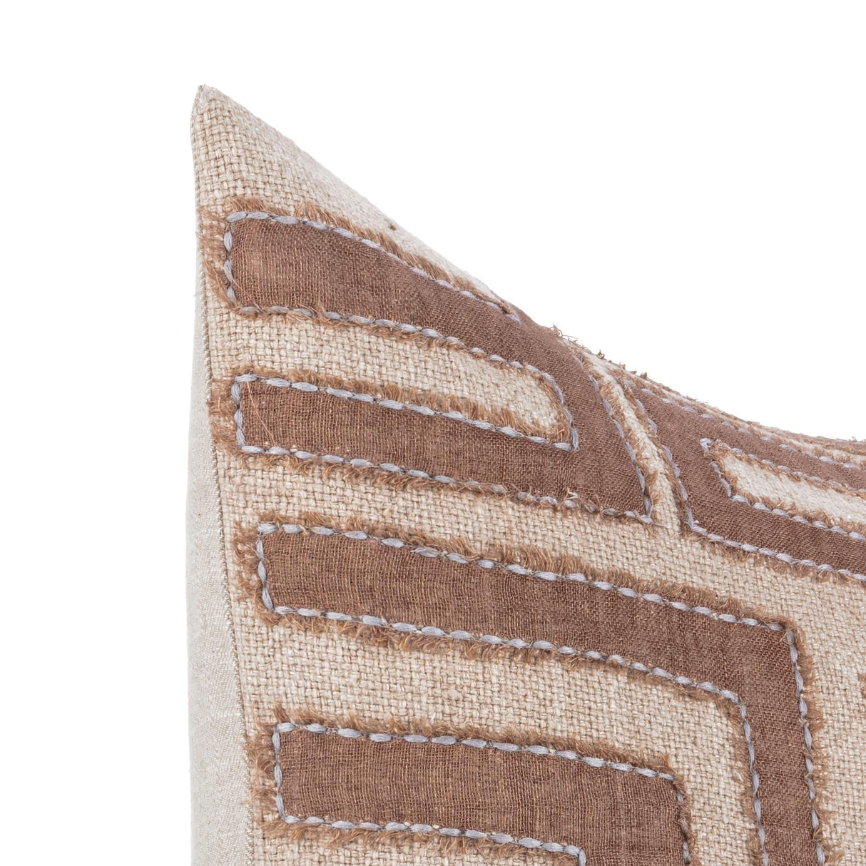 VC Mateo Sepia Brown/Natural 22x22 Throw Pillow (Set of 2) by Classic Home at Eve Furniture
