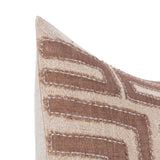 VC Mateo Sepia Brown/Natural 22x22 Throw Pillow (Set of 2) by Classic Home at Eve Furniture