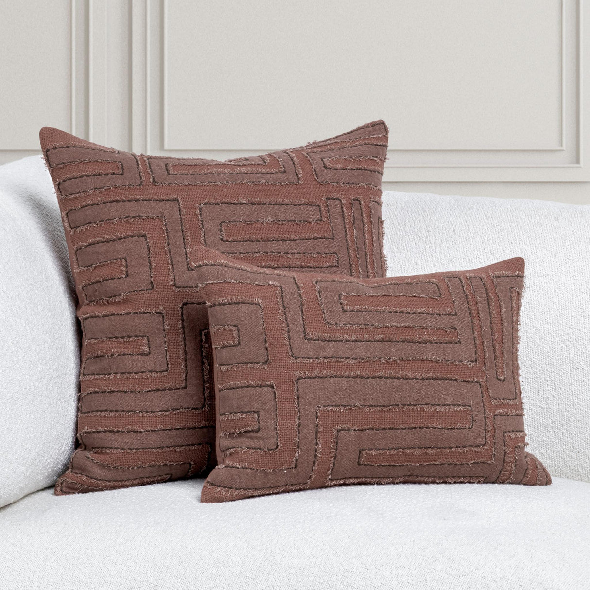 VC Mateo Sierra Brown 22x22 Throw Pillow (Set of 2) by Classic Home at Eve Furniture