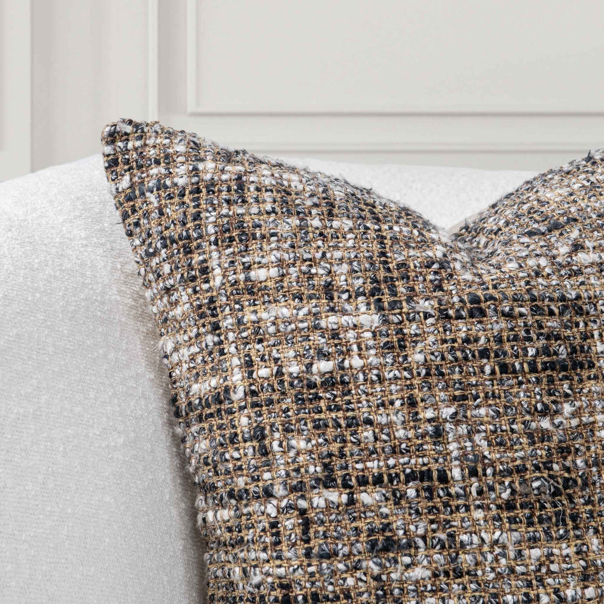 VC Porter Black/Ivory 22x22 Throw Pillow (Set of 2) by Classic Home at Eve Furniture