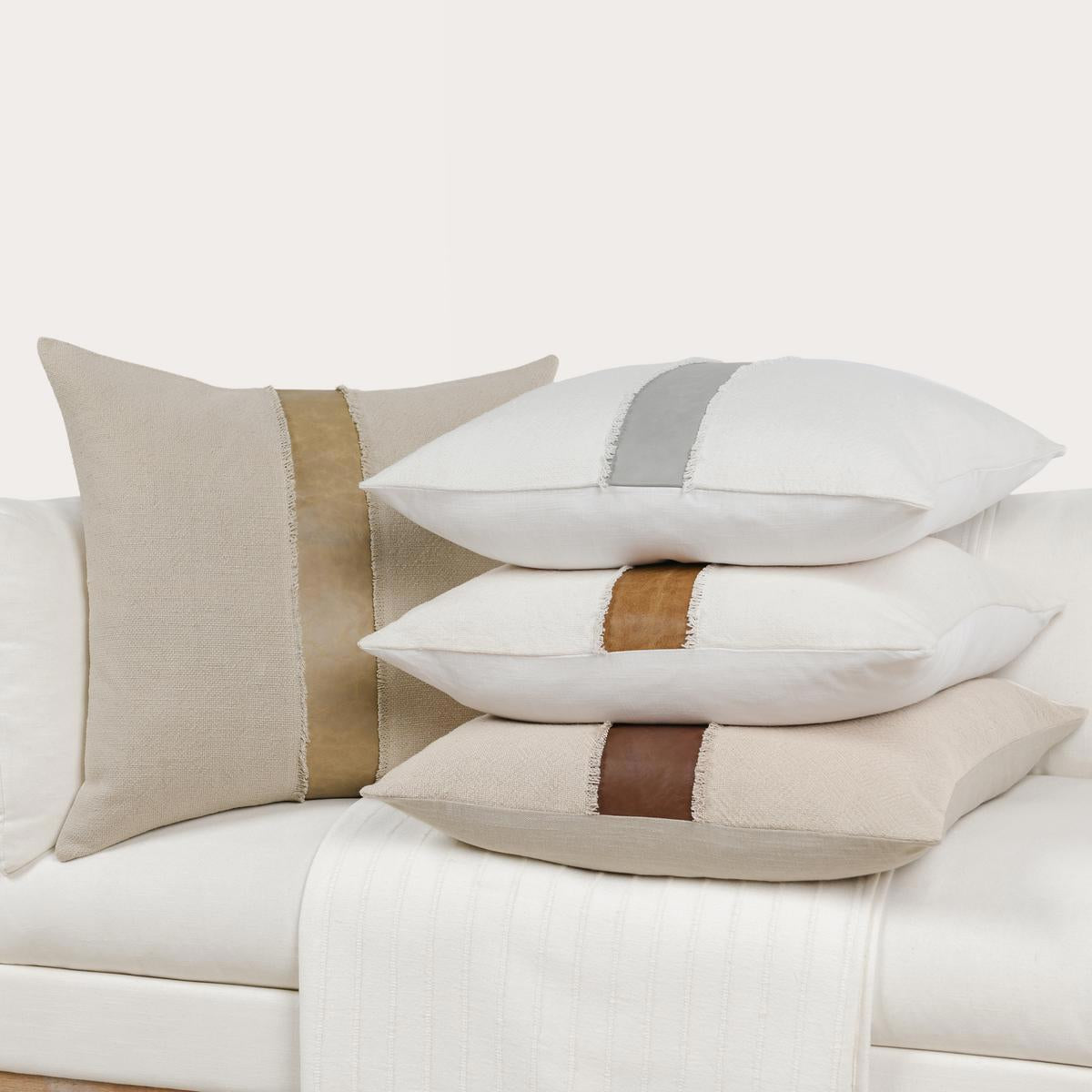 VC Steam Ivory/Dumont 26x26 Throw Pillow (Set of 2) by Classic Home at Eve Furniture