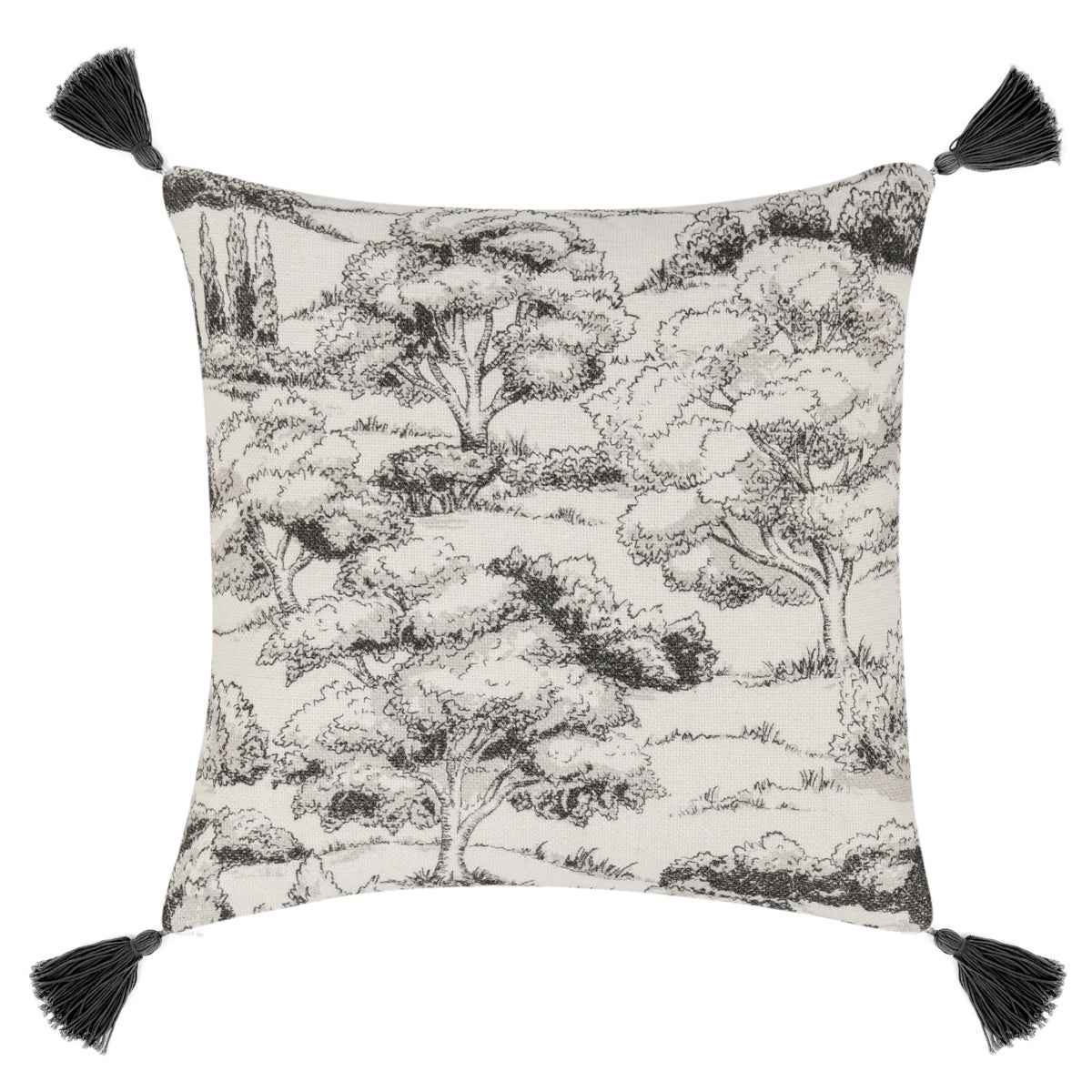 VC Stonework Charcoal 22x22 Throw Pillow (Set of 2) by Classic Home at Eve Furniture