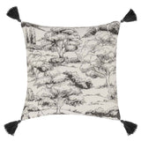 VC Stonework Charcoal 22x22 Throw Pillow (Set of 2) by Classic Home at Eve Furniture