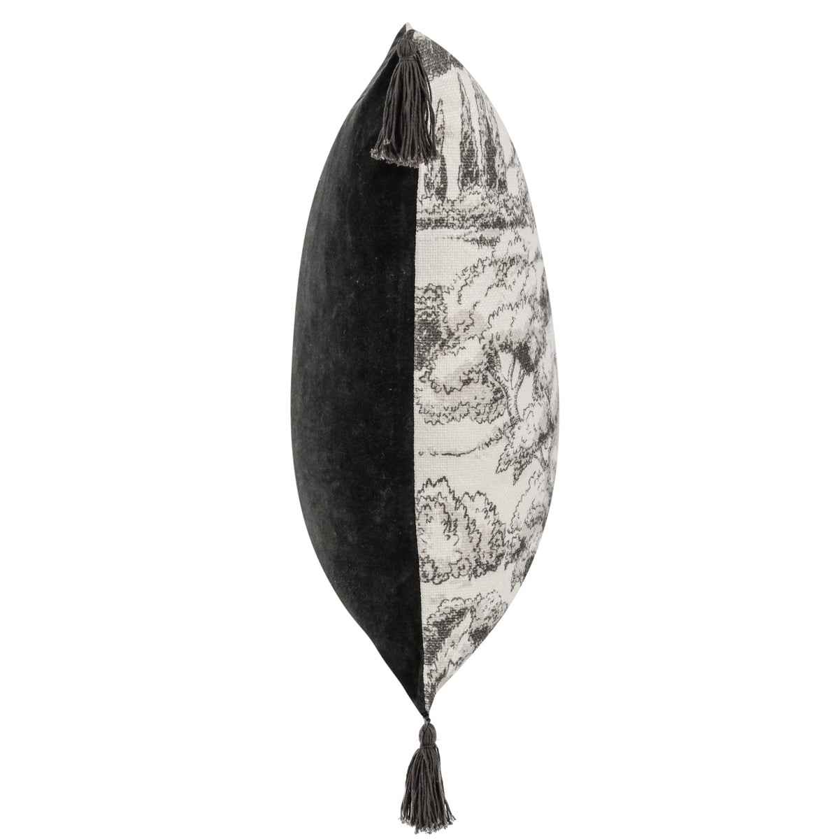 VC Stonework Charcoal 22x22 Throw Pillow (Set of 2) by Classic Home at Eve Furniture