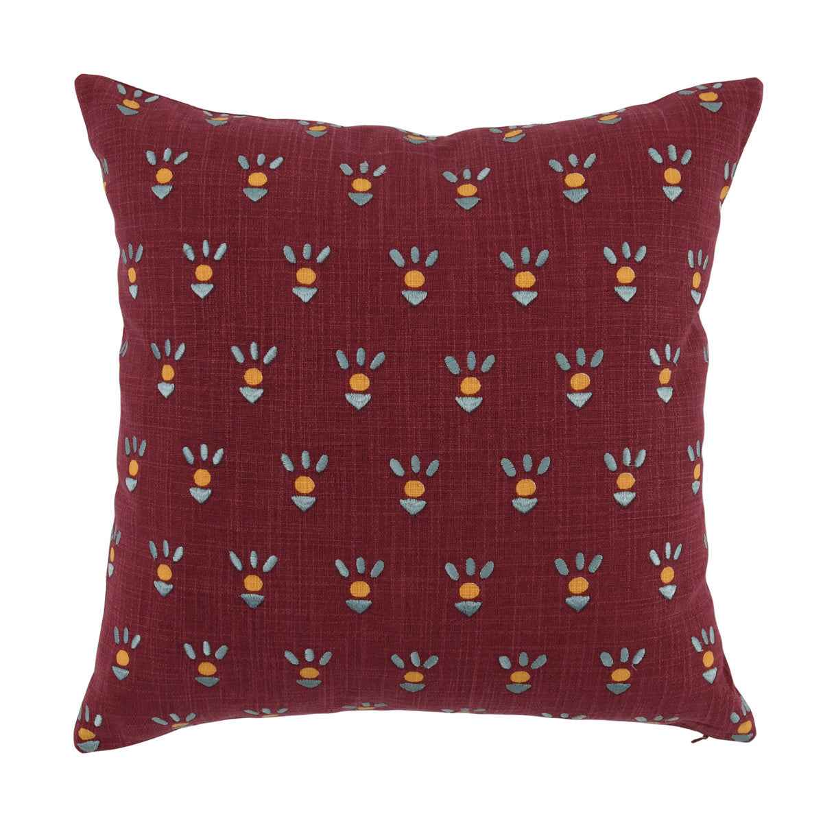 VE Monica Raspberry Red 18x18 Throw Pillow (Set of 2) by Classic Home at Eve Furniture