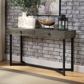 Veblen Dark Oak/Espresso Side Table by Furniture of America at Eve Furniture